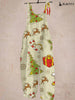 Christmas tree gift box print vintage jumpsuit