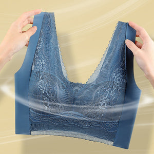 Zacoi Lace anti-exposure seamless bra