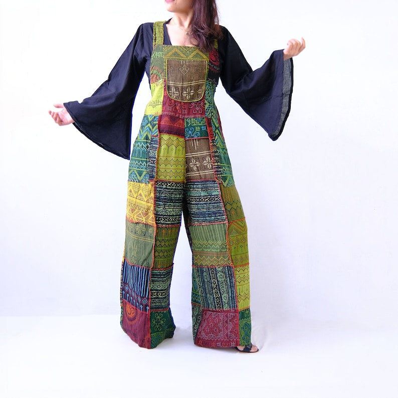 Bohemian Summer Patchwork Jumpsuit